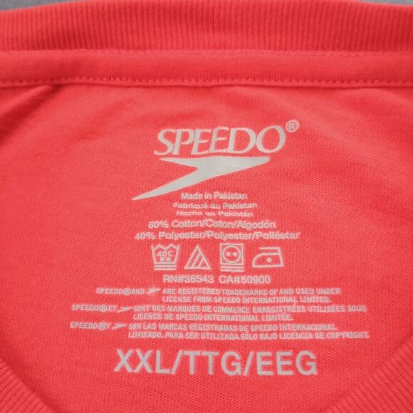 NWT Speedo Red Short Sleeve T-Shirt Size XXL - Picture 5 of 8